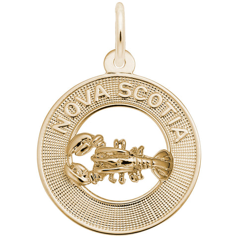 Nova Scotia Charm in Yellow Gold Plated