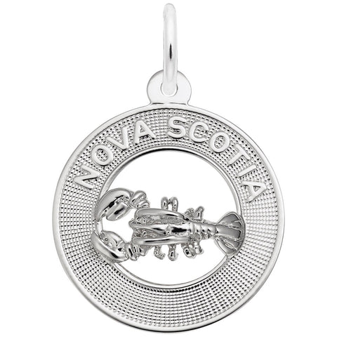 Nova Scotia Charm In Sterling Silver