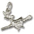 Witch charm in 14K White Gold hide-image