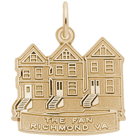 The Fan Richmond Charm In Yellow Gold