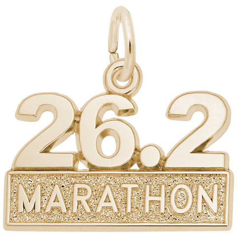 Marathon Charm in Yellow Gold Plated
