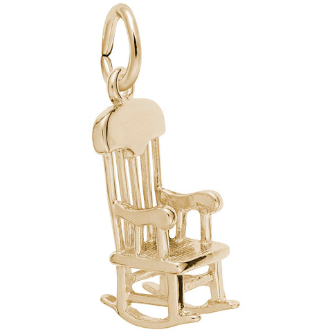 Rocking Chair Charm In Yellow Gold