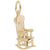 Rocking Chair Charm In Yellow Gold