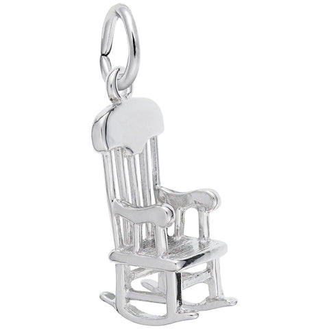 Rocking Chair Charm In Sterling Silver