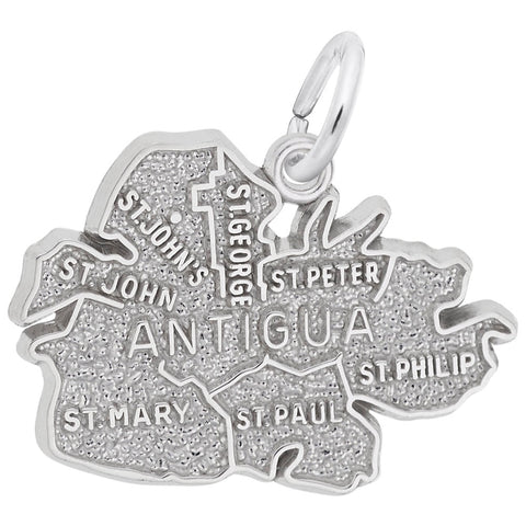 Antigua Charm In Sterling Silver