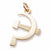 Hammerandsickle charm in Yellow Gold Plated hide-image