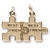 Best Friend Puzzle charm in Yellow Gold Plated hide-image