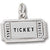 Movie Ticket charm in Sterling Silver hide-image