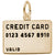 Credit Card Charm in Yellow Gold Plated