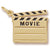Movie Clap Board charm in Yellow Gold Plated hide-image