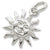 Belize Sun Small charm in 14K White Gold