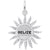 Belize Sun Large Charm In Sterling Silver