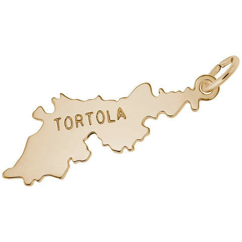 Tortola Charm in Yellow Gold Plated