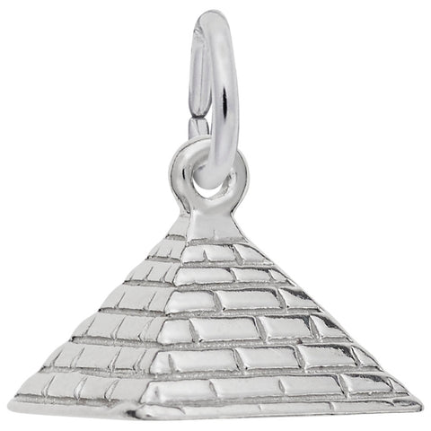 Pyramid Charm In Sterling Silver
