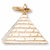 Pyramid Charm in 10k Yellow Gold hide-image