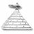 Pyramid charm in 14K White Gold hide-image