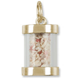Antigua Sand Capsule charm in Yellow Gold Plated hide-image