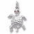 Turtle charm in 14K White Gold hide-image