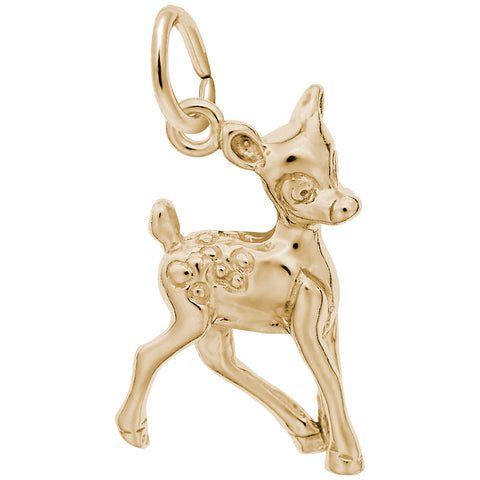 Fawn Charm In Yellow Gold