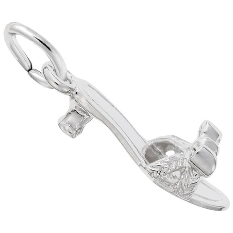 Shoe Charm In 14K White Gold