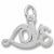 Love charm in 14K White Gold hide-image