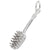 Hair Brush Charm In Sterling Silver