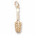 Hair Brush charm in Yellow Gold Plated hide-image