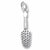 Hair Brush charm in Sterling Silver hide-image