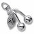 Cherries charm in 14K White Gold hide-image