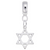 Star Of David charm dangle bead in Sterling Silver hide-image