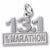 Half Marathon charm in Sterling Silver hide-image