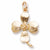 Dogwood charm in Yellow Gold Plated hide-image