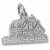 Rockland Me. Lighthouse charm in 14K White Gold hide-image