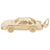 Racecar Charm in Yellow Gold Plated