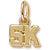 5K Race charm in Yellow Gold Plated hide-image