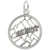 Snowmass Charm In 14K White Gold