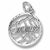 Snowmass charm in 14K White Gold hide-image