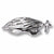 Cyclist Helmet charm in 14K White Gold hide-image