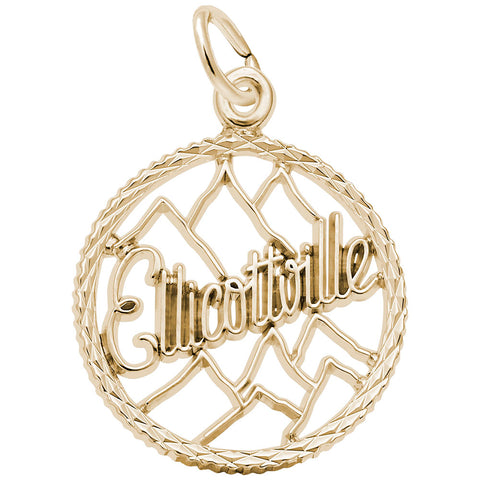 Ellicottville Charm in Yellow Gold Plated