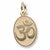 Yoga Symbol charm in Yellow Gold Plated hide-image