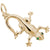 Gecko Charm in Yellow Gold Plated