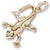 Gecko charm in Yellow Gold Plated hide-image