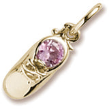 October Birthstone charm in Yellow Gold