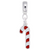 Candy Cane W/Color charm dangle bead in Sterling Silver hide-image