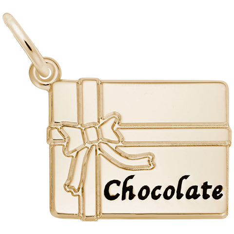 Chocolate Box Charm in Yellow Gold Plated