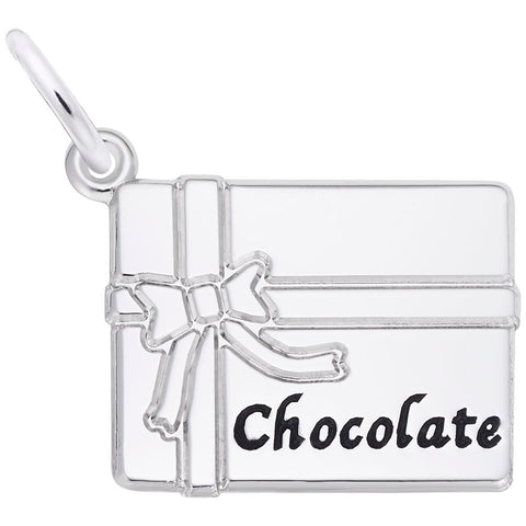 Chocolate Box Charm In Sterling Silver