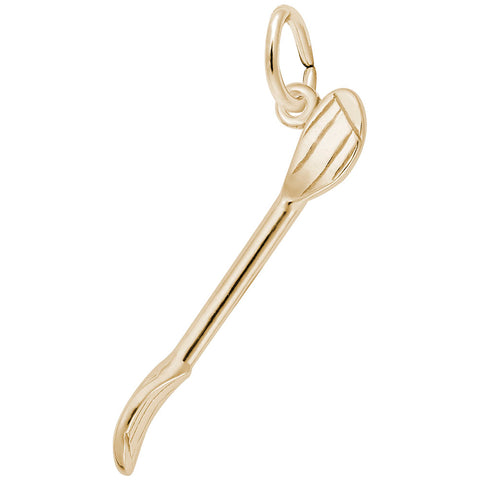 Kayak Paddle Charm In Yellow Gold