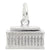 Lincoln Memorial Charm In Sterling Silver