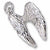Angel Wings charm in 14K White Gold hide-image