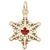 Cdn. Snow Flake Charm in Yellow Gold Plated
